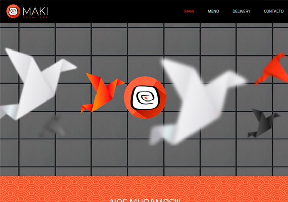 Sitio web responsive desarrollado para Maki Sushi Bar.